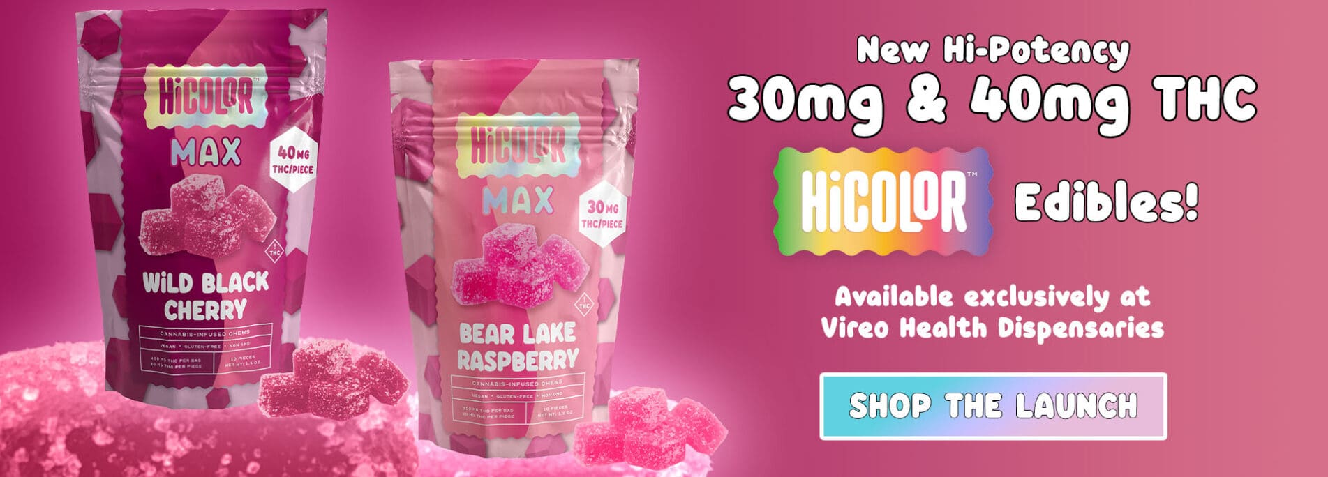 HiCOLOR Max Chews - High Potency Edibles exclusively at Vireo Health New York!