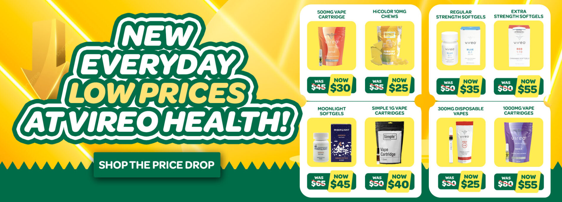 New Everyday Low Prices at Vireo Health!