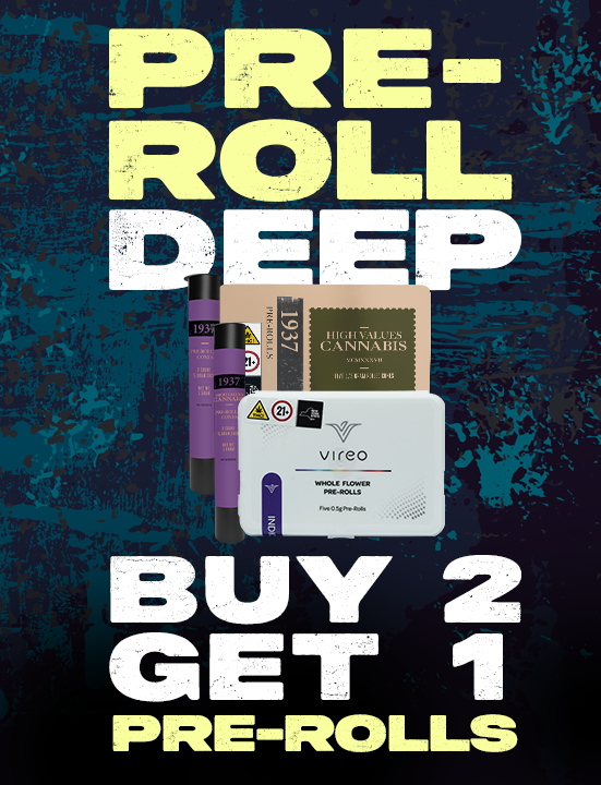Buy 2 Pre-Rolls, Get 1 Pre-roll Free!