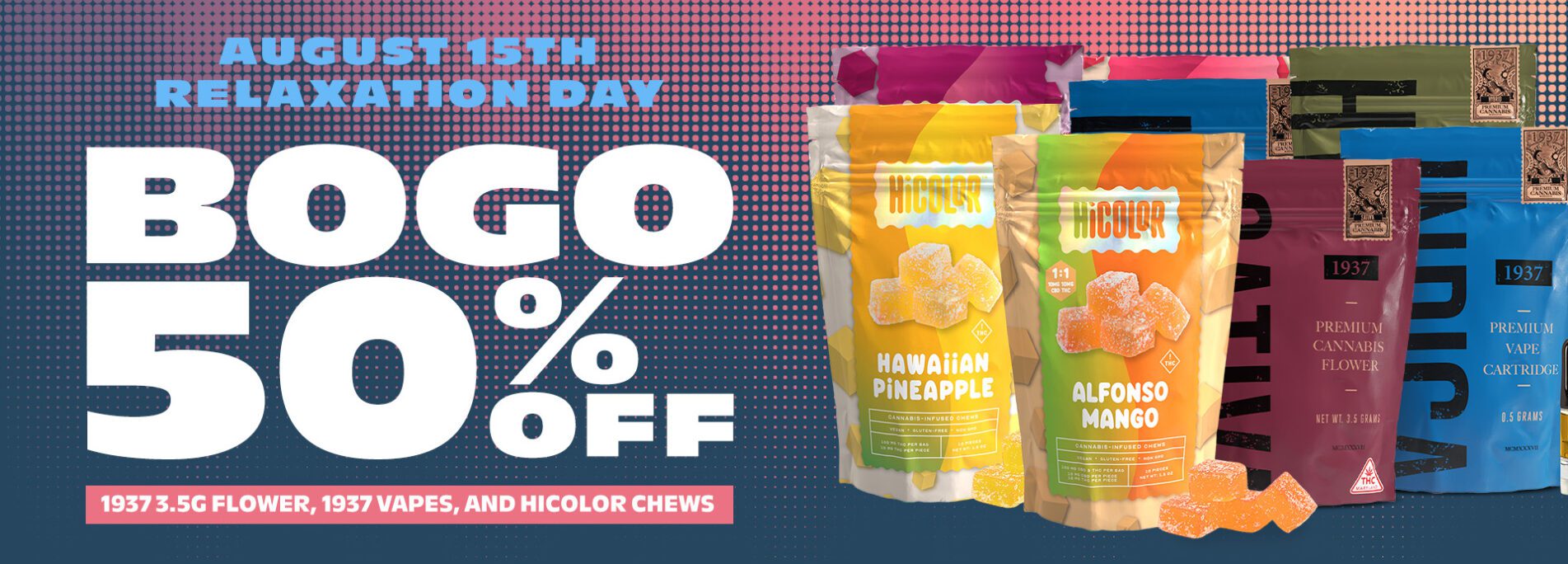 BUY ONE GET ONE 50% OFF SELECT ITEMS!